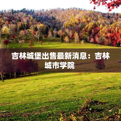 吉林城堡出售最新消息：吉林城市学院 