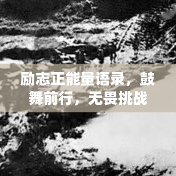 励志正能量语录，鼓舞前行，无畏挑战，勇往直前！