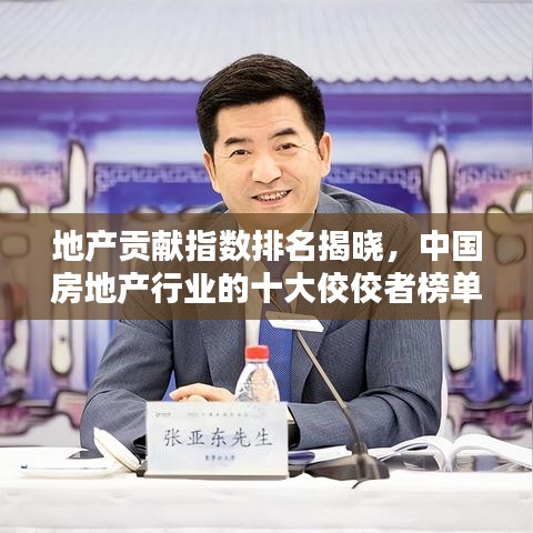 地产贡献指数排名揭晓，中国房地产行业的十大佼佼者榜单
