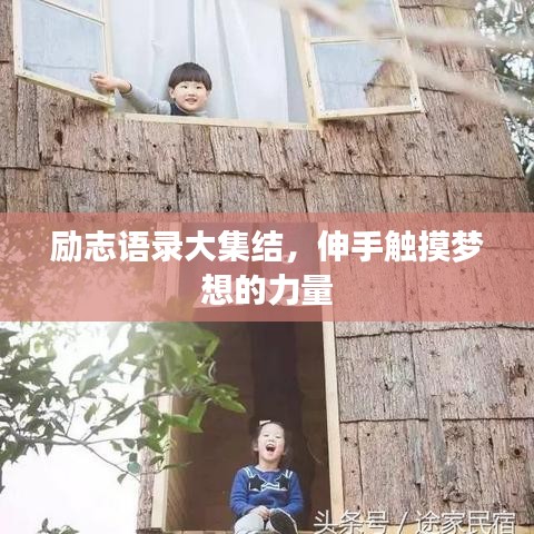 励志语录大集结，伸手触摸梦想的力量