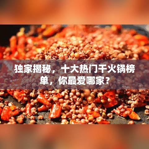 独家揭秘，十大热门干火锅榜单，你最爱哪家？