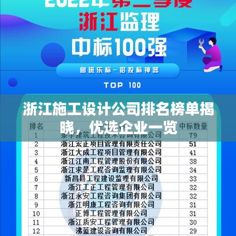浙江施工设计公司排名榜单揭晓，优选企业一览