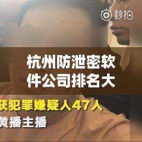 杭州防泄密软件公司排名大揭秘，权威榜单，专业安全保护！