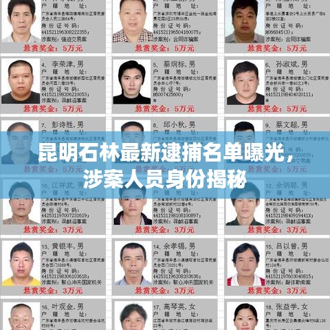 昆明石林最新逮捕名单曝光，涉案人员身份揭秘